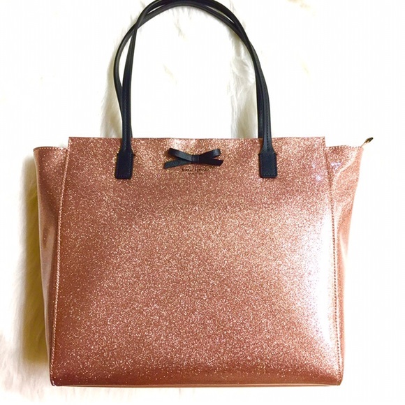 💖KATE SPADE💖 Glitter Rose Gold Mavis St. Taden - Picture 3 of 8